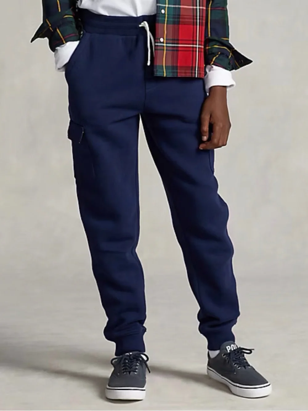 POLO Ralph Lauren Boys Fleece Cargo Jogger Pants - M (10-12)